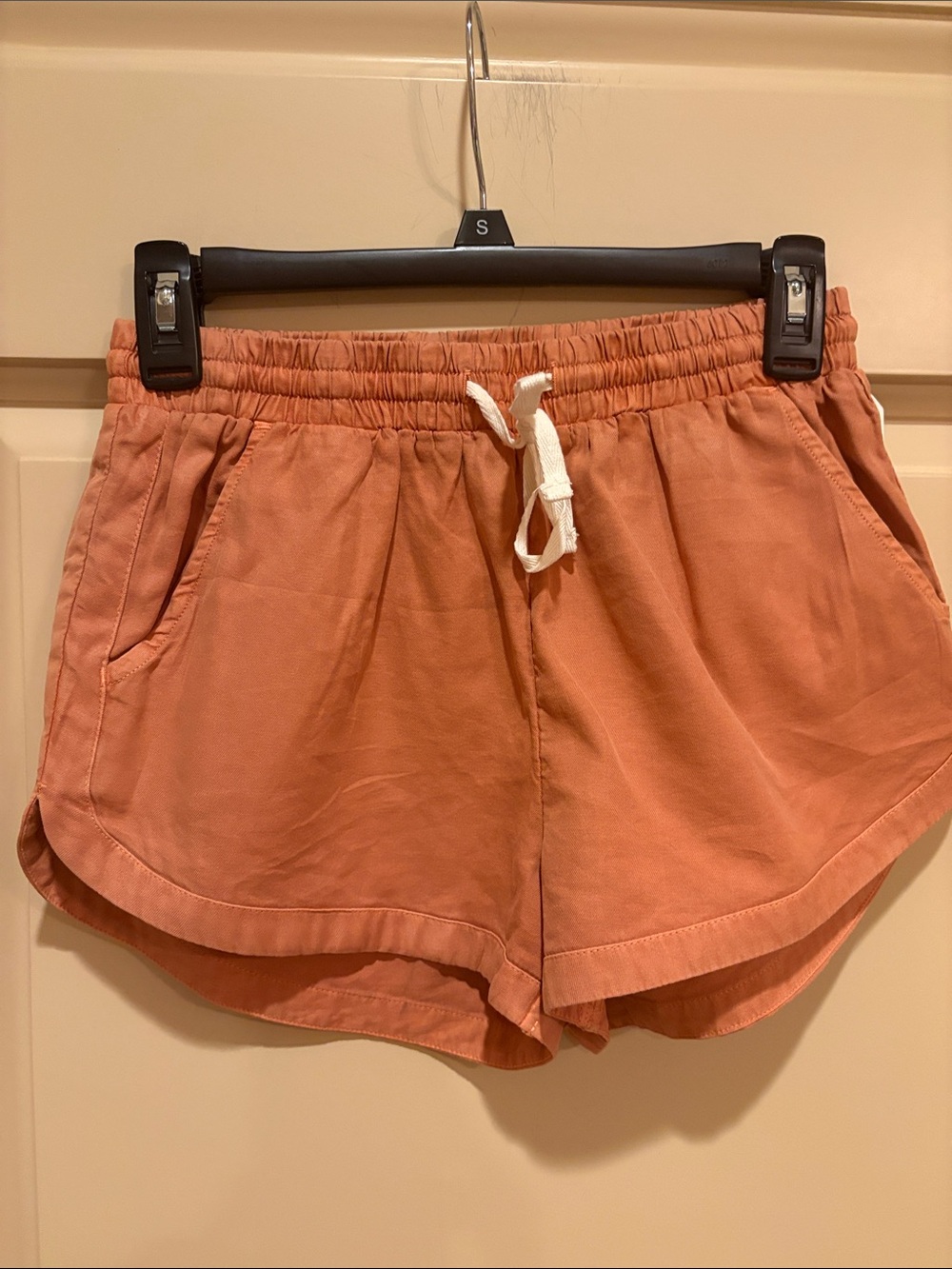 Billabong Rust Orange Drawstring Women's Shorts